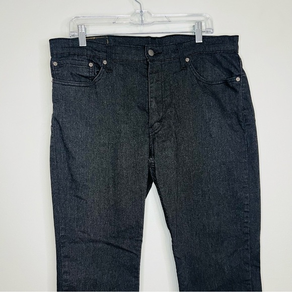 Levi’s Blue Dark Wash 501 Original Fit Jeans 36W - Picture 3 of 10